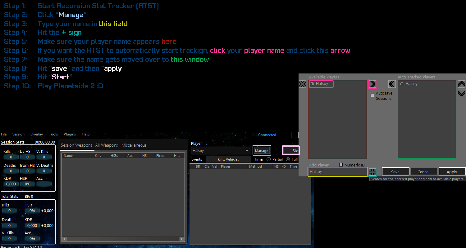 how to use the Stat Tracker